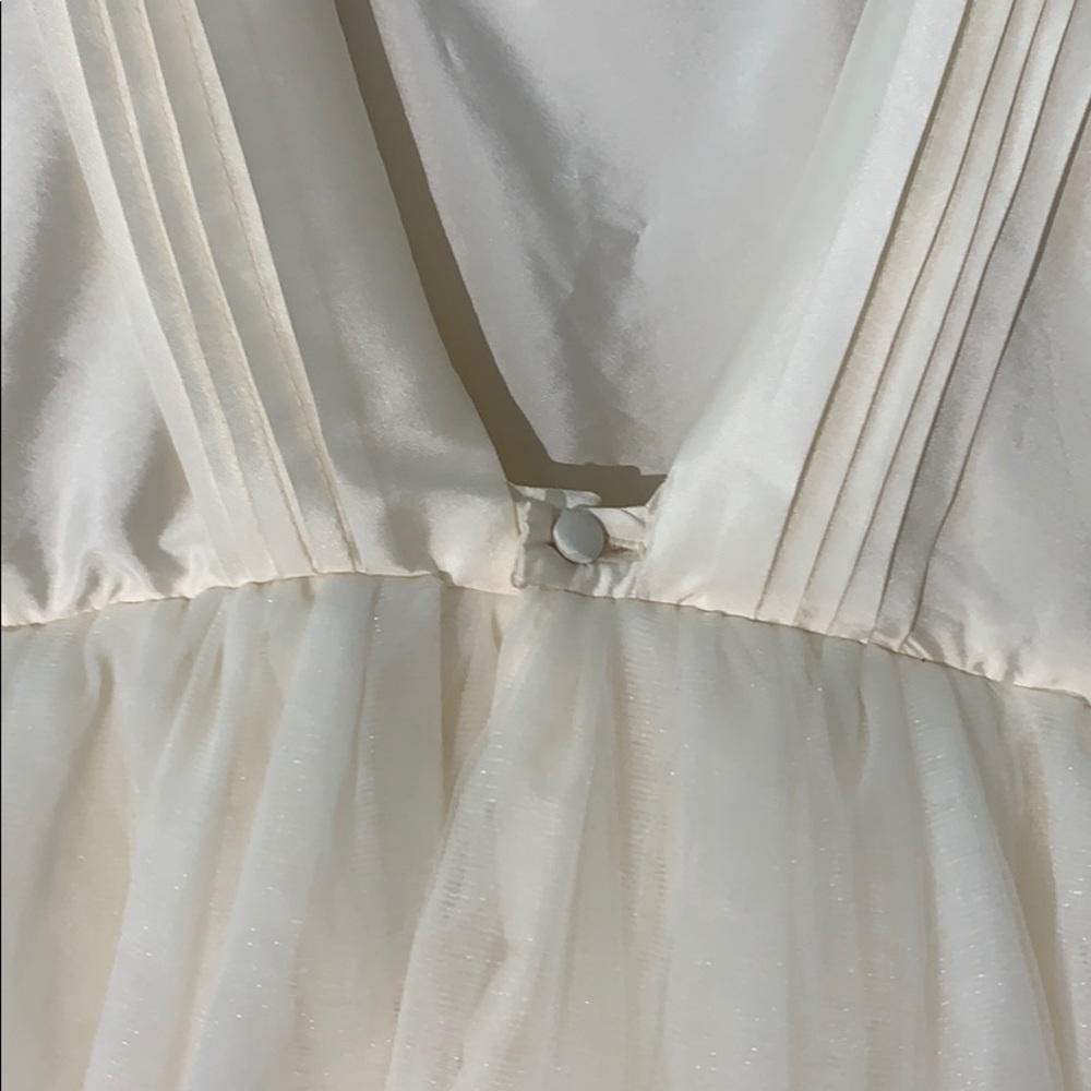 Isabel Garreton Cream Tulle Backless Venice Dress - Picture 3 of 7